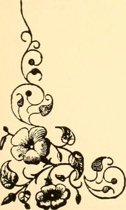 An illustration from How to paint flowers, scrolls and fancy borders for up-to-date show cards, posters, display signs and decorating, 1915, leaf 102