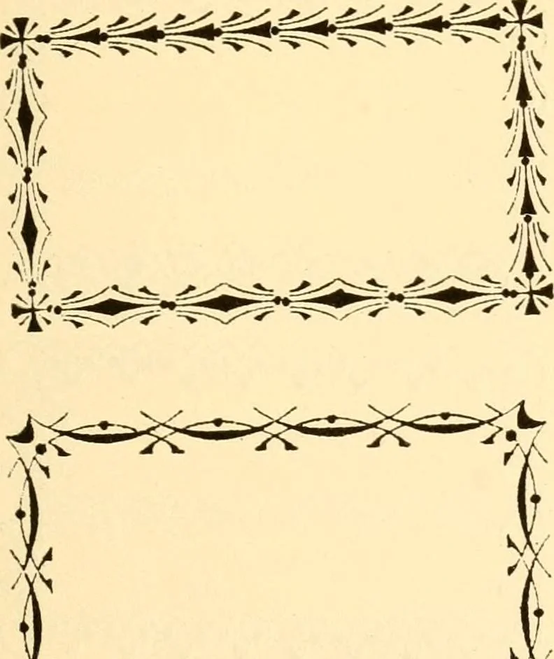 An illustration from How to paint flowers, scrolls and fancy borders for up-to-date show cards, posters, display signs and decorating, 1915, leaf 106
