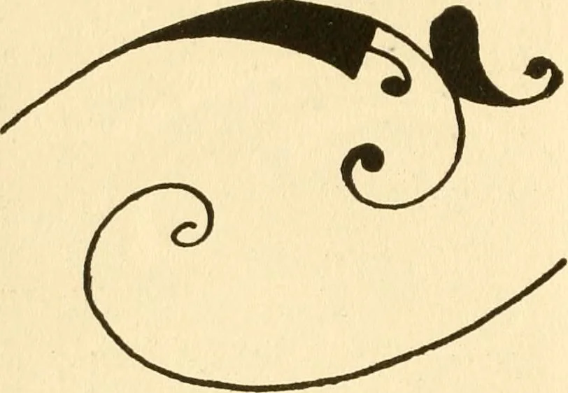 An illustration from How to paint flowers, scrolls and fancy borders for up-to-date show cards, posters, display signs and decorating, 1915, leaf 117