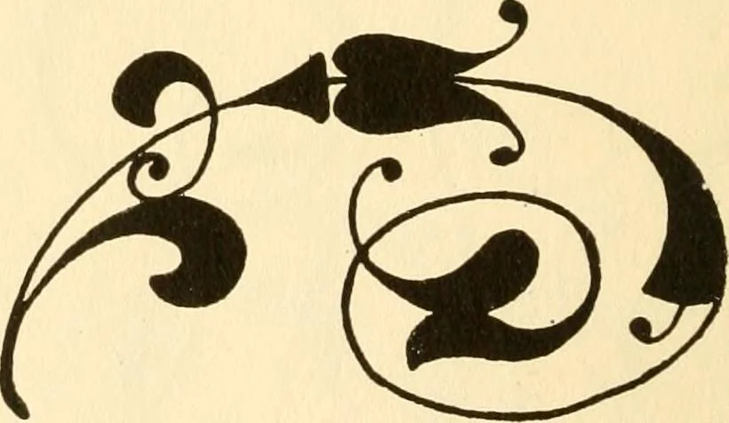 An illustration from How to paint flowers, scrolls and fancy borders for up-to-date show cards, posters, display signs and decorating, 1915, leaf 123