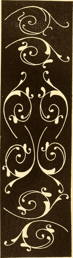 An illustration from How to paint flowers, scrolls and fancy borders for up-to-date show cards, posters, display signs and decorating, 1915, leaf 126