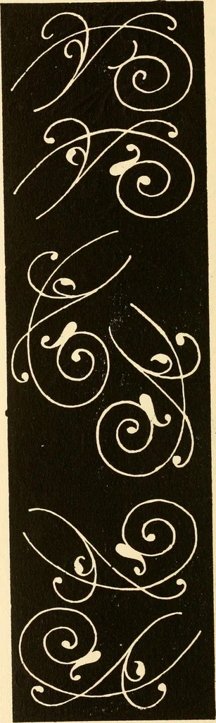 An illustration from How to paint flowers, scrolls and fancy borders for up-to-date show cards, posters, display signs and decorating, 1915, leaf 127