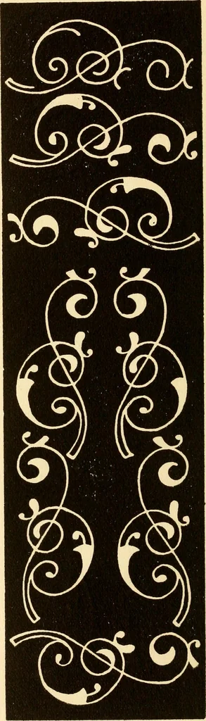 An illustration from How to paint flowers, scrolls and fancy borders for up-to-date show cards, posters, display signs and decorating, 1915, leaf 129