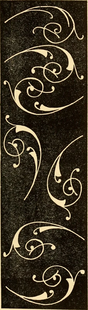 An illustration from How to paint flowers, scrolls and fancy borders for up-to-date show cards, posters, display signs and decorating, 1915, leaf 130