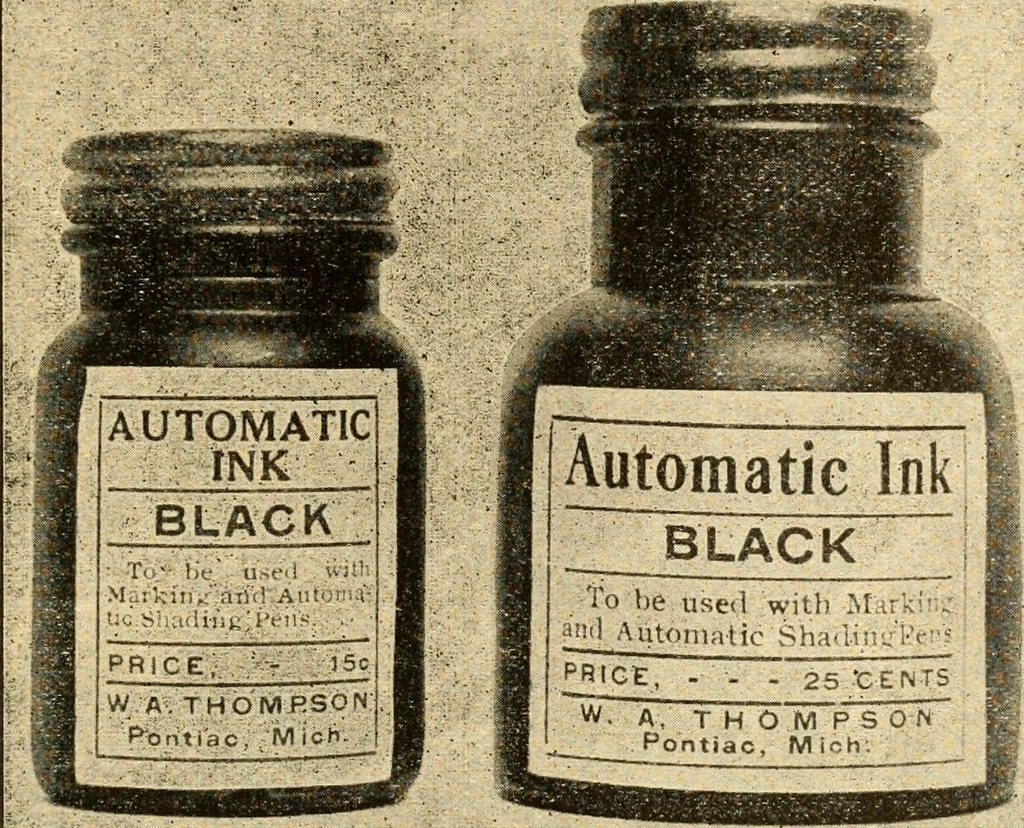 An illustration from How to paint flowers, scrolls and fancy borders for up-to-date show cards, posters, display signs and decorating, 1915, leaf 140