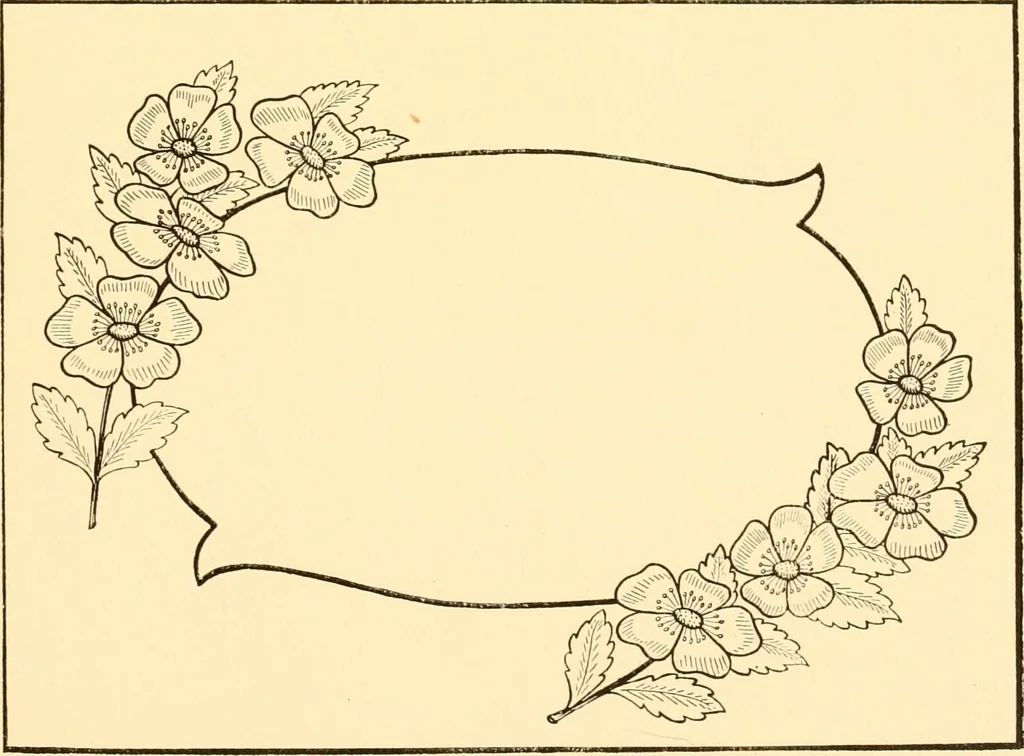 An illustration from How to paint flowers, scrolls and fancy borders for up-to-date show cards, posters, display signs and decorating, 1915, leaf 30