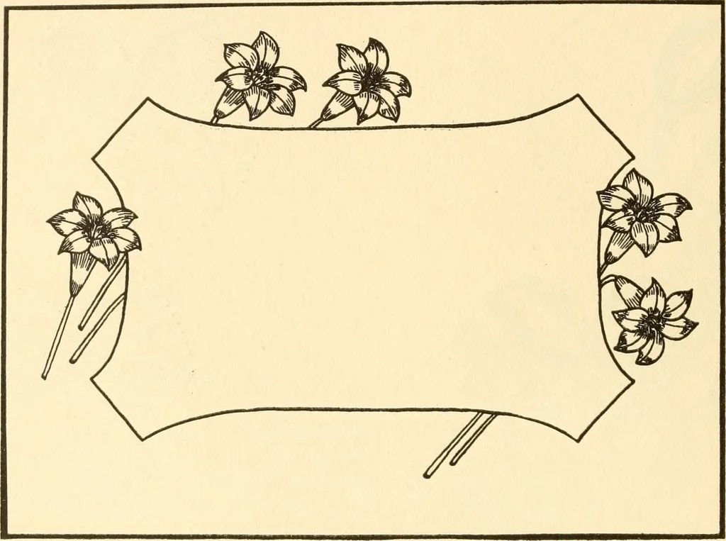 An illustration from How to paint flowers, scrolls and fancy borders for up-to-date show cards, posters, display signs and decorating, 1915, leaf 37