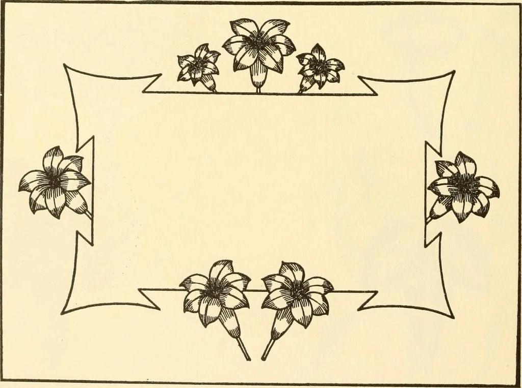 An illustration from How to paint flowers, scrolls and fancy borders for up-to-date show cards, posters, display signs and decorating, 1915, leaf 37