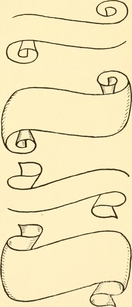 An illustration from How to paint flowers, scrolls and fancy borders for up-to-date show cards, posters, display signs and decorating, 1915, leaf 50