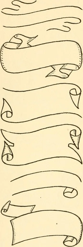 An illustration from How to paint flowers, scrolls and fancy borders for up-to-date show cards, posters, display signs and decorating, 1915, leaf 51