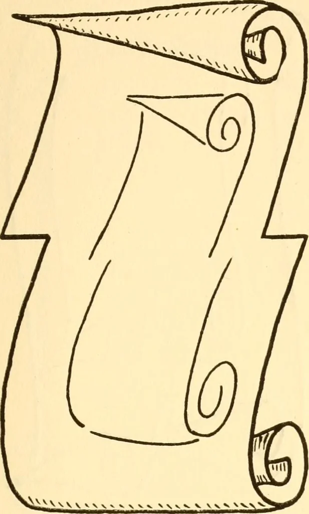 An illustration from How to paint flowers, scrolls and fancy borders for up-to-date show cards, posters, display signs and decorating, 1915, leaf 52