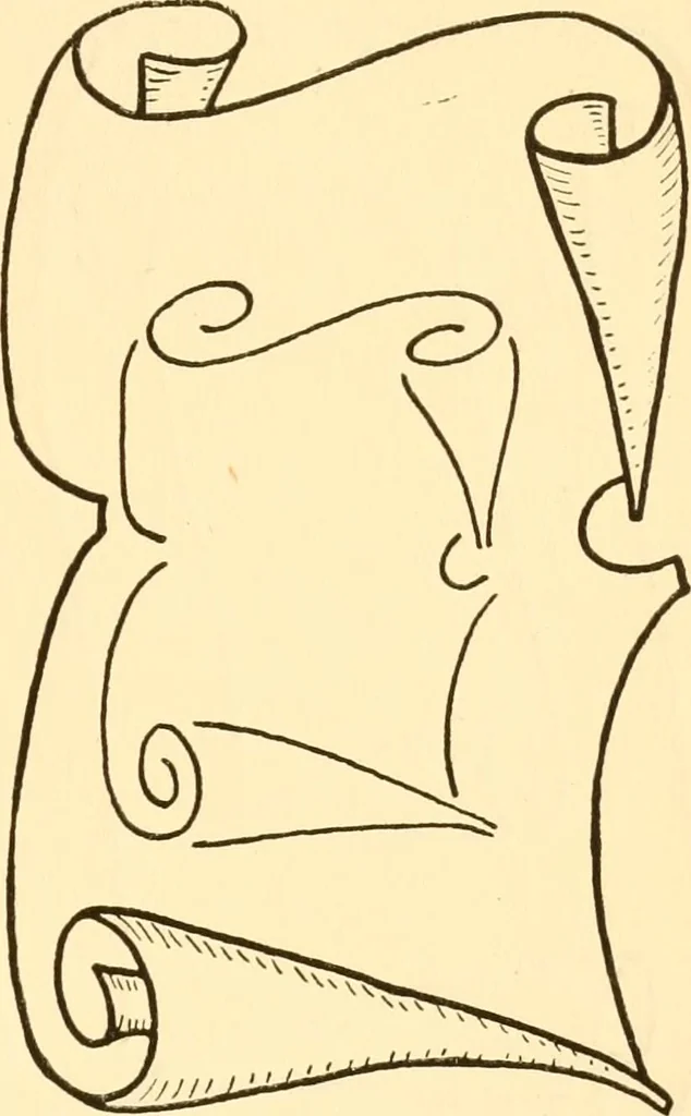An illustration from How to paint flowers, scrolls and fancy borders for up-to-date show cards, posters, display signs and decorating, 1915, leaf 52