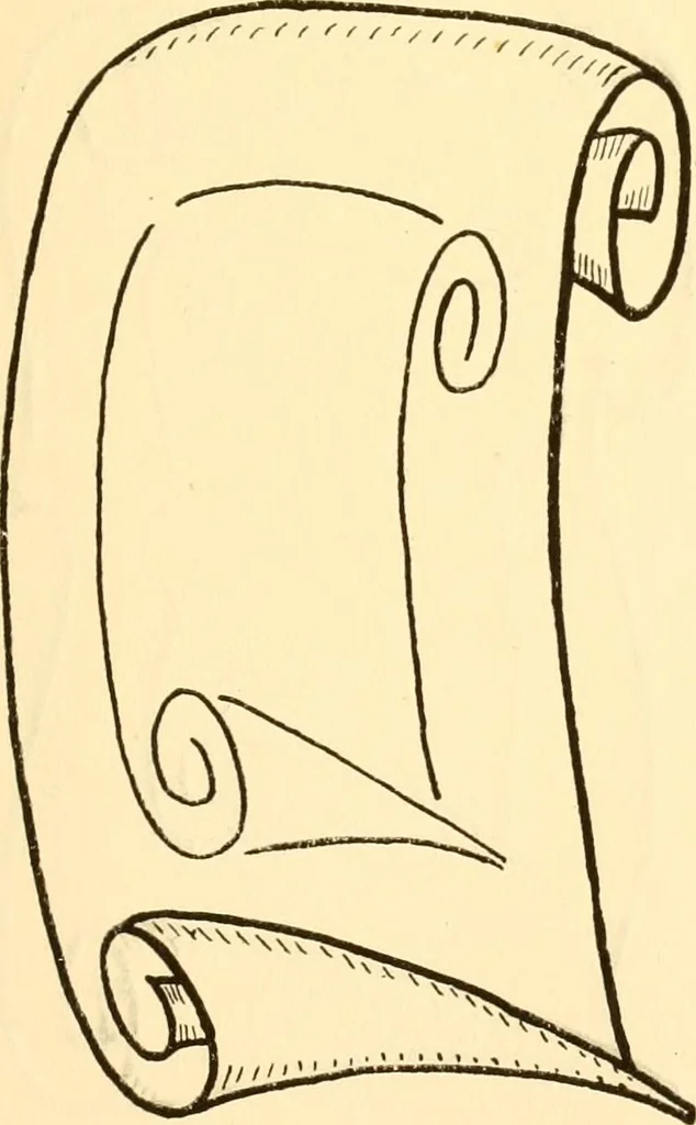An illustration from How to paint flowers, scrolls and fancy borders for up-to-date show cards, posters, display signs and decorating, 1915, leaf 52