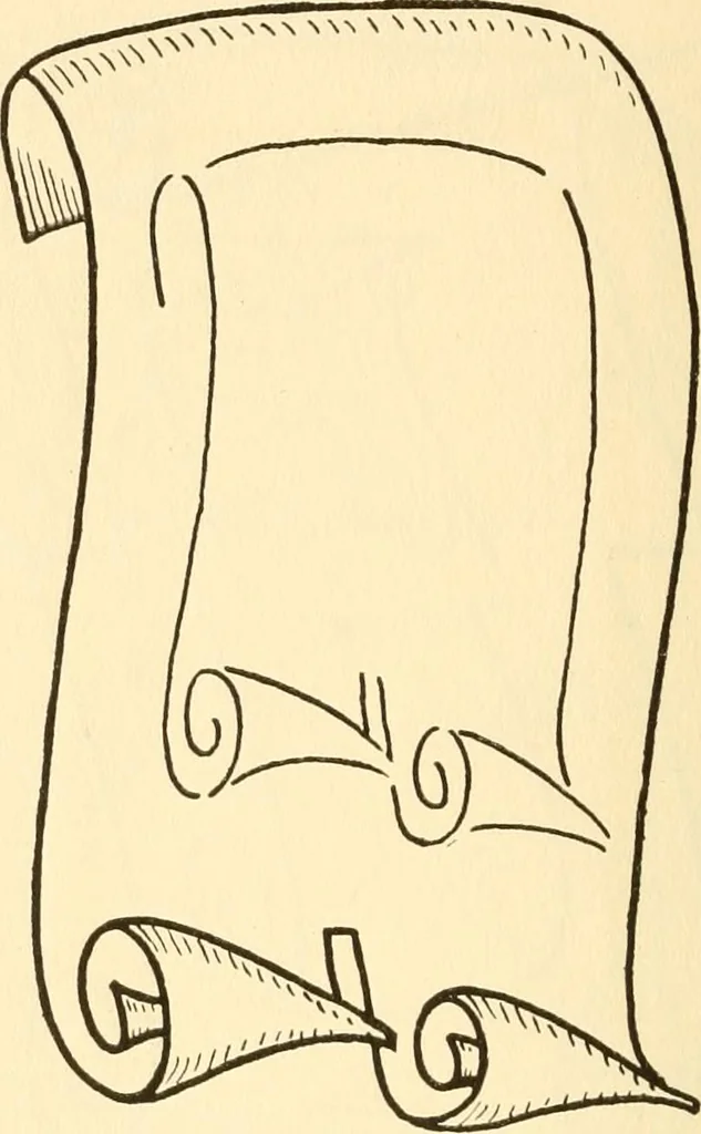 An illustration from How to paint flowers, scrolls and fancy borders for up-to-date show cards, posters, display signs and decorating, 1915, leaf 53