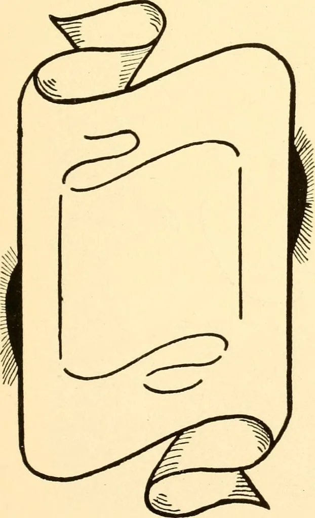 An illustration from How to paint flowers, scrolls and fancy borders for up-to-date show cards, posters, display signs and decorating, 1915, leaf 54