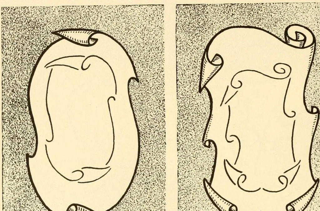 An illustration from How to paint flowers, scrolls and fancy borders for up-to-date show cards, posters, display signs and decorating, 1915, leaf 57