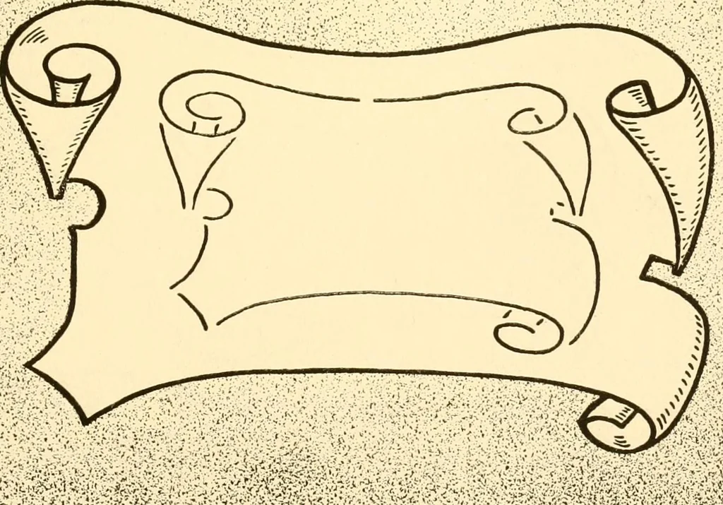 An illustration from How to paint flowers, scrolls and fancy borders for up-to-date show cards, posters, display signs and decorating, 1915, leaf 60