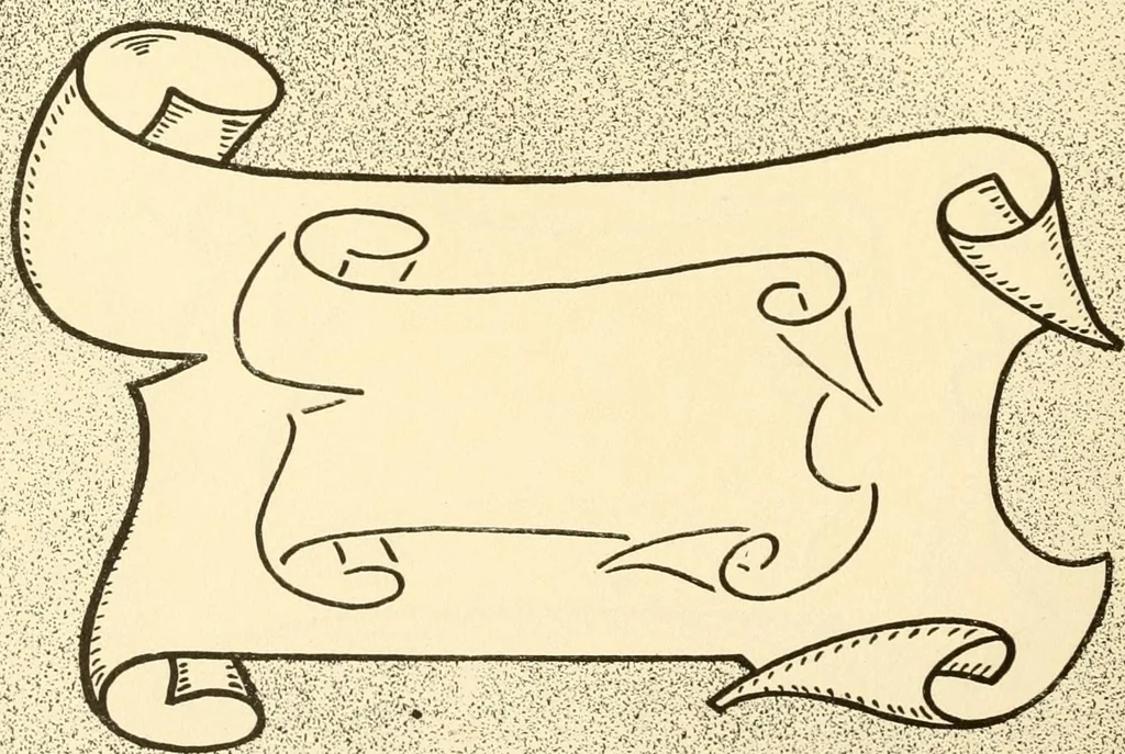 An illustration from How to paint flowers, scrolls and fancy borders for up-to-date show cards, posters, display signs and decorating, 1915, leaf 61