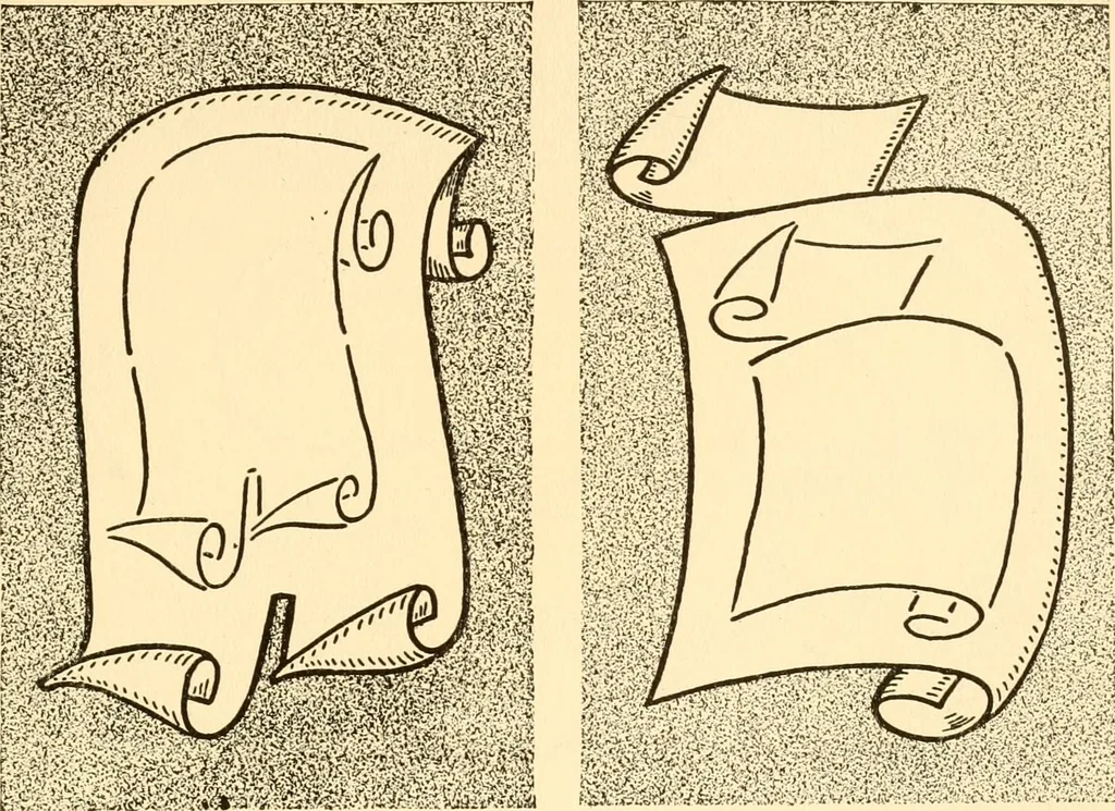 An illustration from How to paint flowers, scrolls and fancy borders for up-to-date show cards, posters, display signs and decorating, 1915, leaf 62