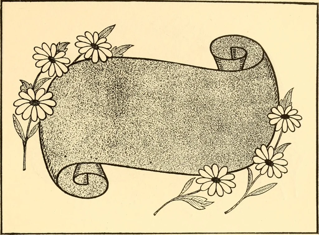 An illustration from How to paint flowers, scrolls and fancy borders for up-to-date show cards, posters, display signs and decorating, 1915, leaf 68