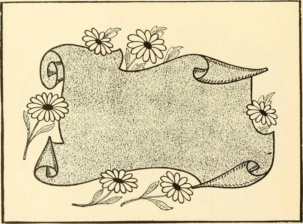 An illustration from How to paint flowers, scrolls and fancy borders for up-to-date show cards, posters, display signs and decorating, 1915, leaf 69