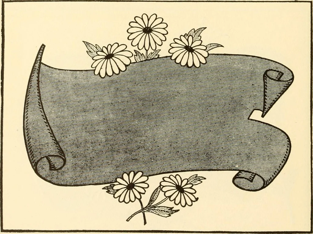 An illustration from How to paint flowers, scrolls and fancy borders for up-to-date show cards, posters, display signs and decorating, 1915, leaf 71