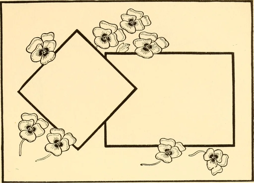 An illustration from How to paint flowers, scrolls and fancy borders for up-to-date show cards, posters, display signs and decorating, 1915, leaf 72