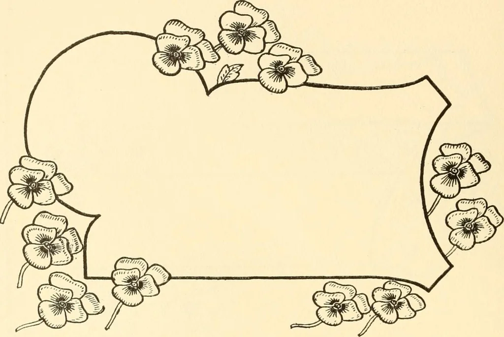 An illustration from How to paint flowers, scrolls and fancy borders for up-to-date show cards, posters, display signs and decorating, 1915, leaf 75