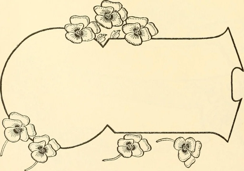 An illustration from How to paint flowers, scrolls and fancy borders for up-to-date show cards, posters, display signs and decorating, 1915, leaf 75