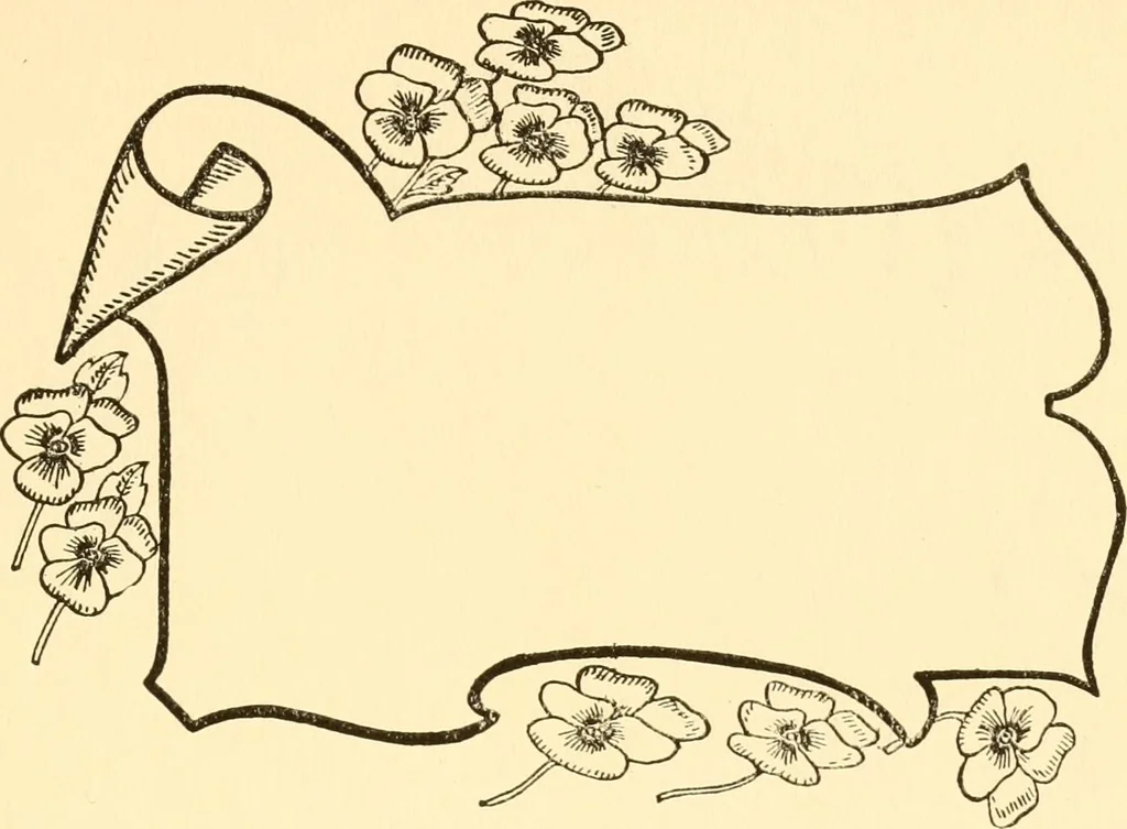 An illustration from How to paint flowers, scrolls and fancy borders for up-to-date show cards, posters, display signs and decorating, 1915, leaf 78