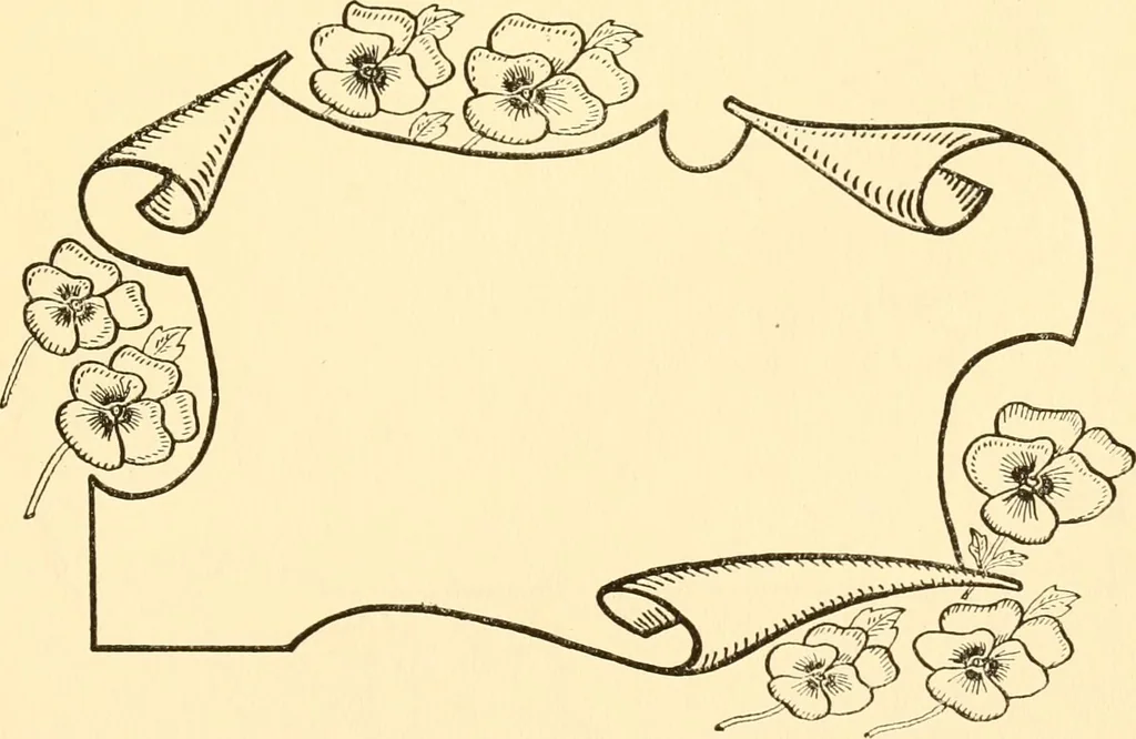 An illustration from How to paint flowers, scrolls and fancy borders for up-to-date show cards, posters, display signs and decorating, 1915, leaf 78