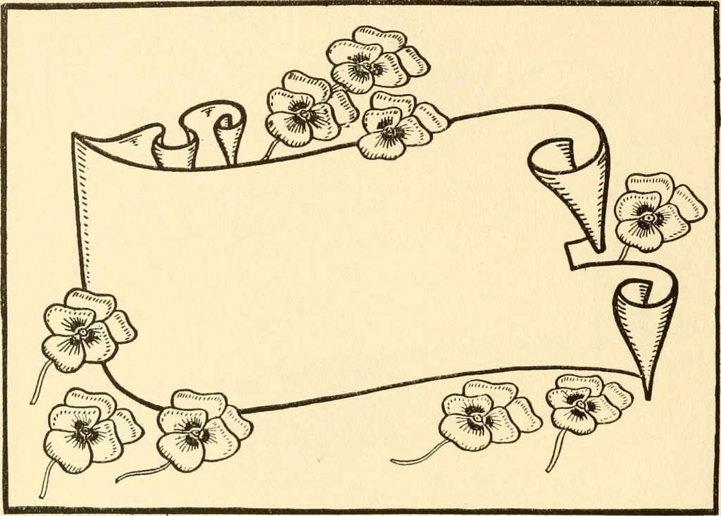An illustration from How to paint flowers, scrolls and fancy borders for up-to-date show cards, posters, display signs and decorating, 1915, leaf 79