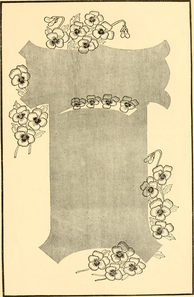 An illustration from How to paint flowers, scrolls and fancy borders for up-to-date show cards, posters, display signs and decorating, 1915, leaf 80
