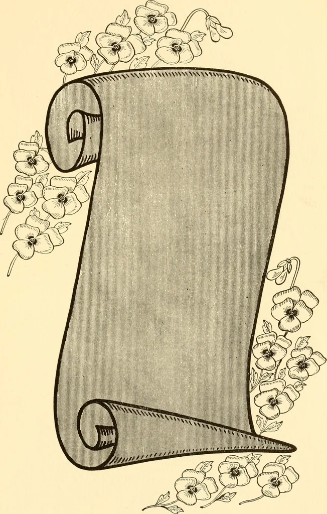 An illustration from How to paint flowers, scrolls and fancy borders for up-to-date show cards, posters, display signs and decorating, 1915, leaf 82