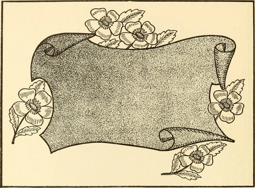 An illustration from How to paint flowers, scrolls and fancy borders for up-to-date show cards, posters, display signs and decorating, 1915, leaf 85