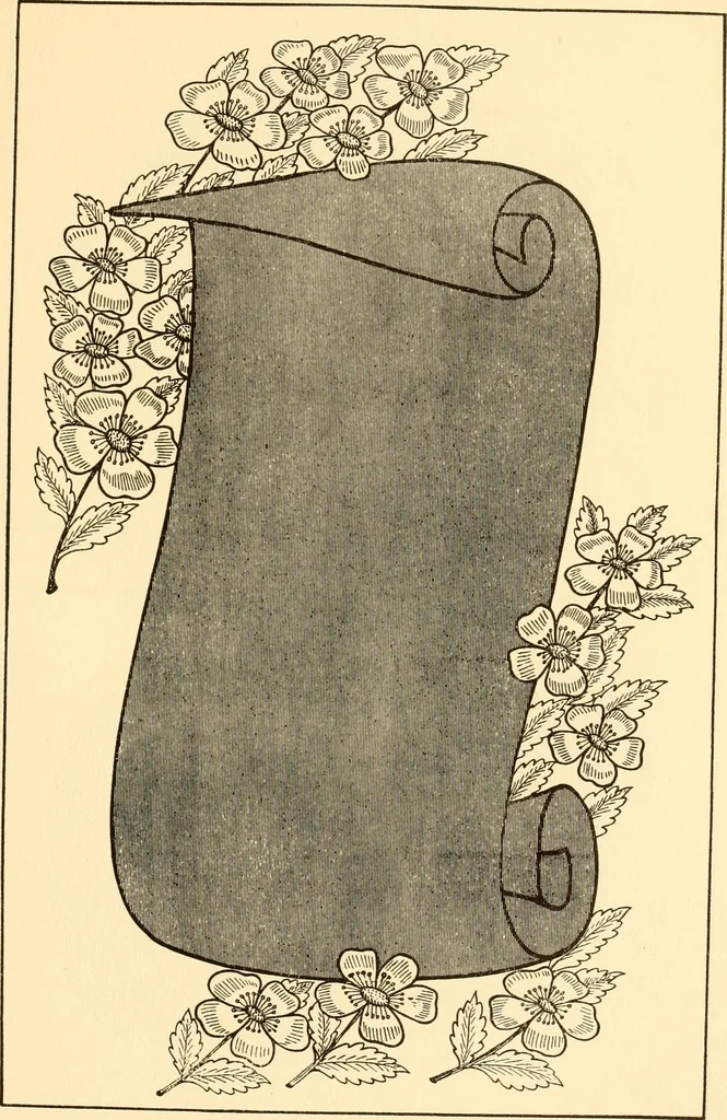 An illustration from How to paint flowers, scrolls and fancy borders for up-to-date show cards, posters, display signs and decorating, 1915, leaf 86