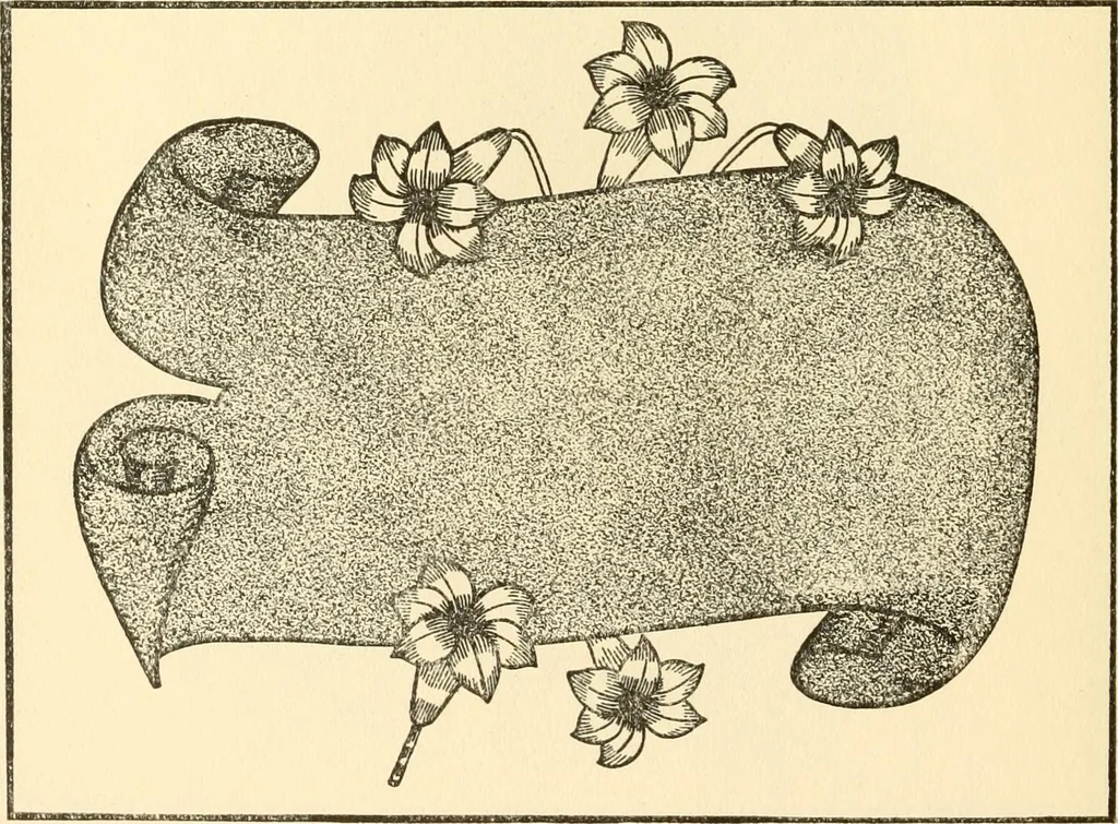 An illustration from How to paint flowers, scrolls and fancy borders for up-to-date show cards, posters, display signs and decorating, 1915, leaf 87