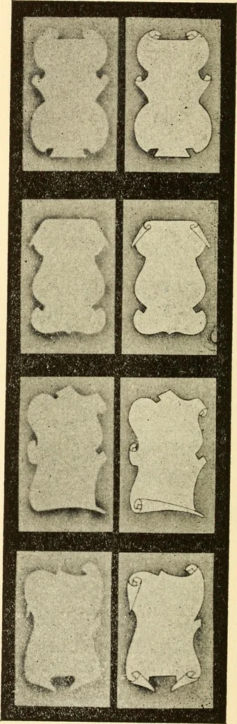An illustration from How to paint flowers, scrolls and fancy borders for up-to-date show cards, posters, display signs and decorating, 1915, leaf 93