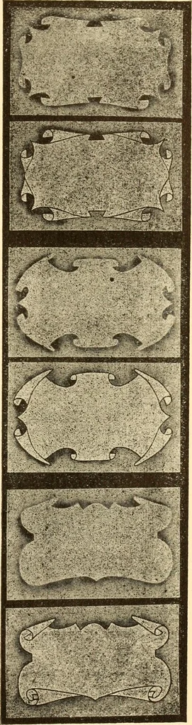 An illustration from How to paint flowers, scrolls and fancy borders for up-to-date show cards, posters, display signs and decorating, 1915, leaf 94