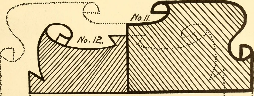 An illustration from How to paint flowers, scrolls and fancy borders for up-to-date show cards, posters, display signs and decorating, 1915, leaf 96