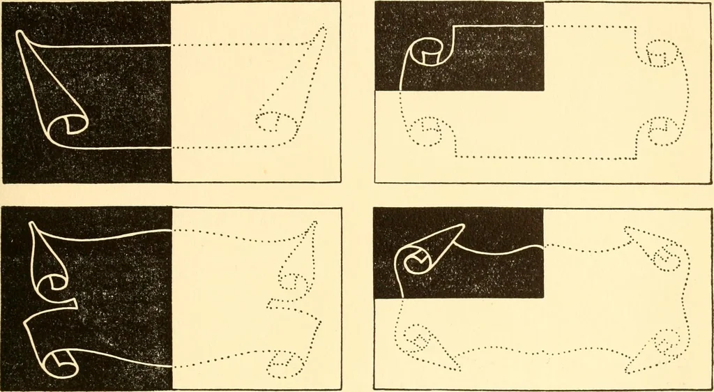 An illustration from How to paint flowers, scrolls and fancy borders for up-to-date show cards, posters, display signs and decorating, 1915, leaf 98