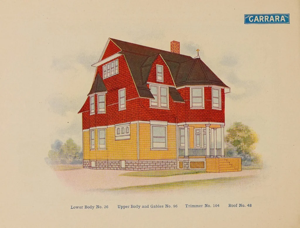 An illustration from How to paint a house cheap, 1890, leaf 20