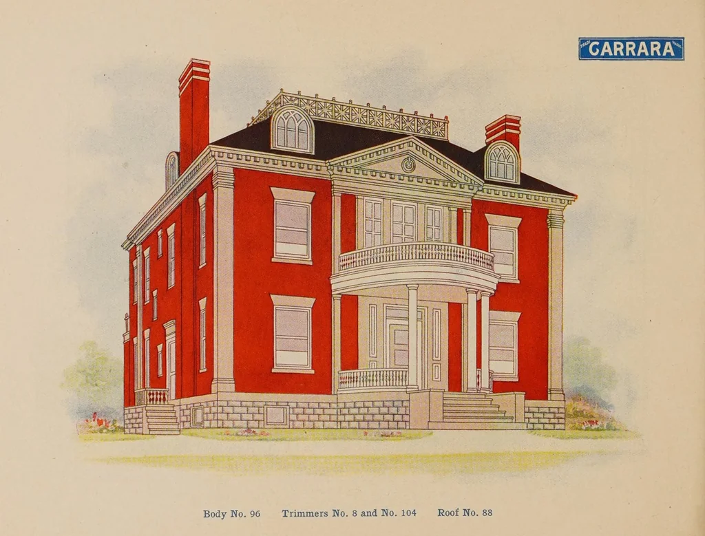 An illustration from How to paint a house cheap, 1890, leaf 8