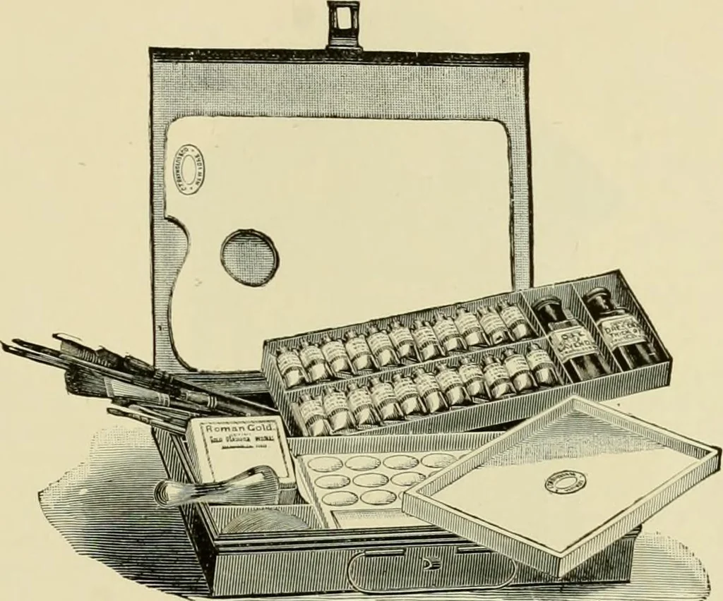An illustration from How to paint : an instruction book with full description of all the materials necessary., 1894, leaf 110