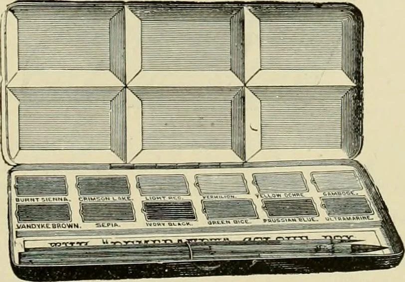 An illustration from How to paint : an instruction book with full description of all the materials necessary., 1894, leaf 132