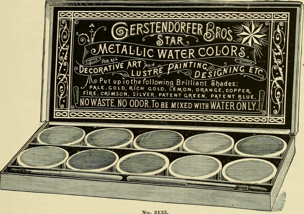An illustration from How to paint : an instruction book with full description of all the materials necessary., 1894, leaf 244