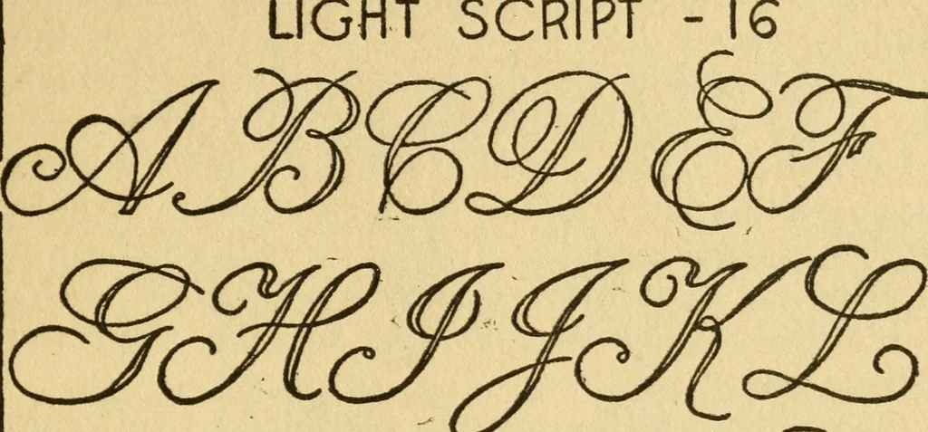 An illustration from How to paint signs and sho' cards, 1920, leaf 14