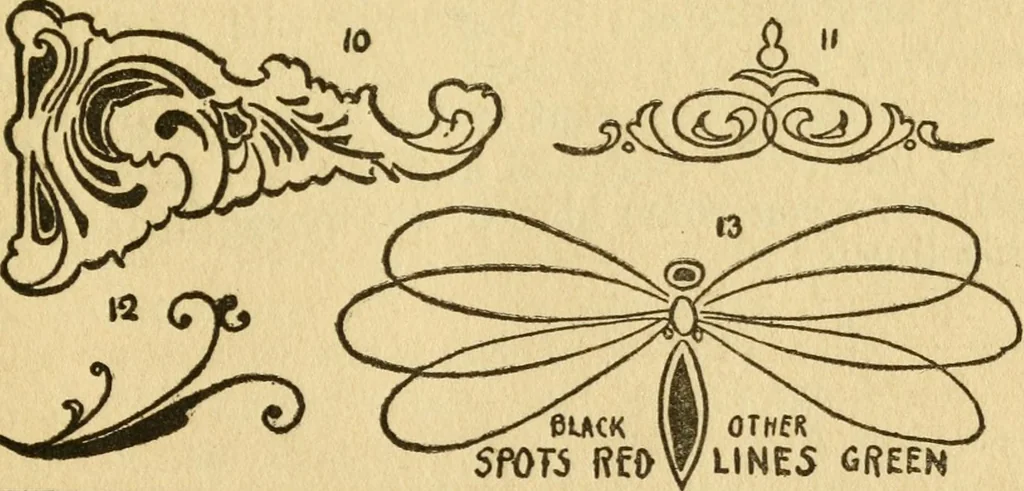 An illustration from How to paint signs and sho' cards, 1920, leaf 20
