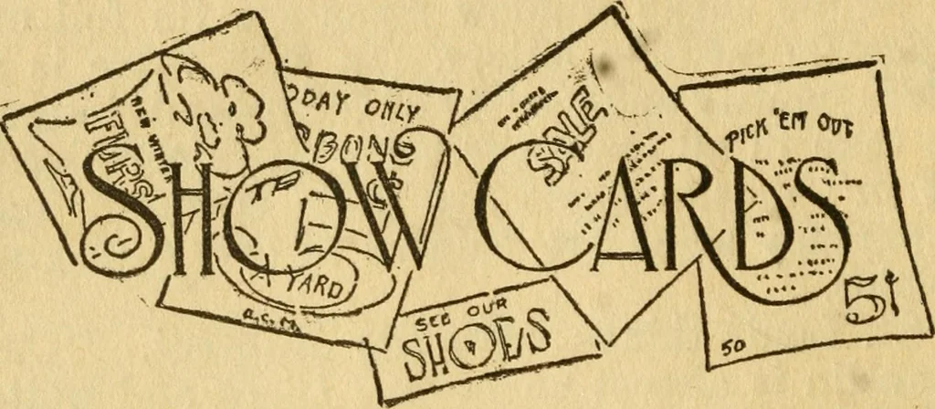 An illustration from How to paint signs and sho' cards, 1920, leaf 41