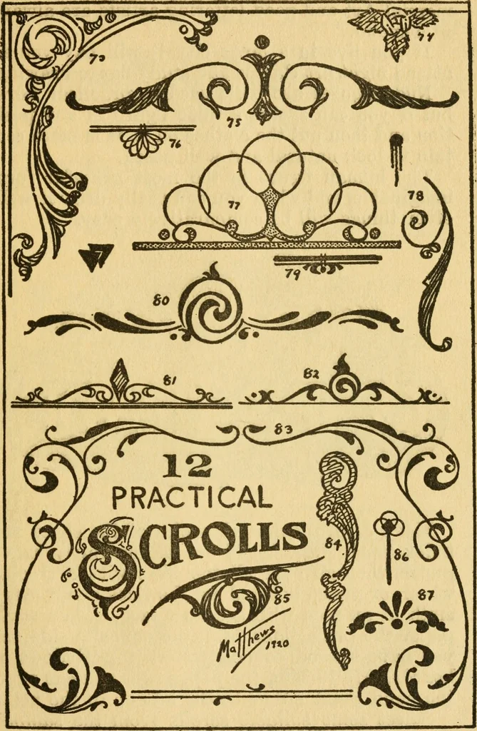 An illustration from How to paint signs and sho' cards, 1920, leaf 86